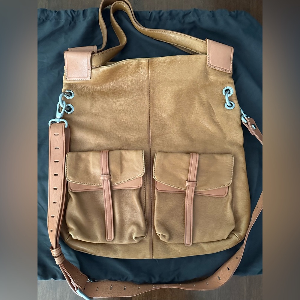 Christopher Kon Tan Leather foldover Crossbody
Satchel/Tote bag. NWOT. - Picture 5 of 14